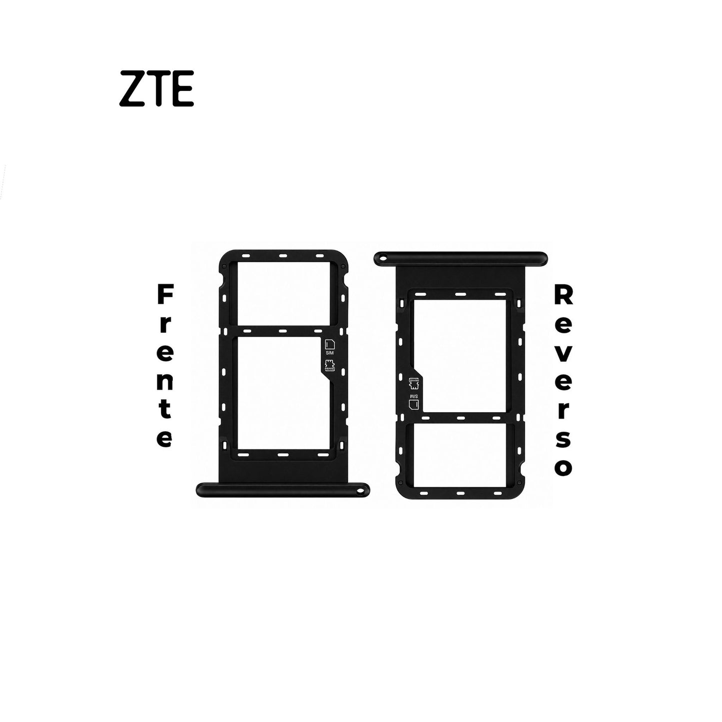 PORTA SIM ZTE BLADE A35 NEGRO