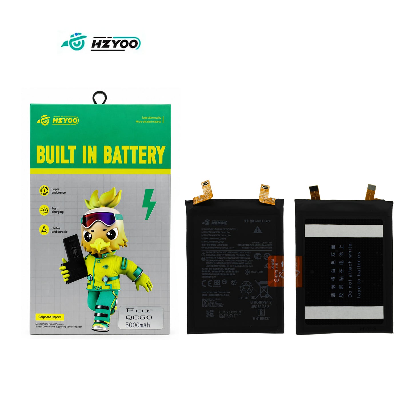 HZYOO BATERIA PARA MOTOROLA EDGE 50 FUSION , XT2429 , EDGE 2024 XT2405 , QC50