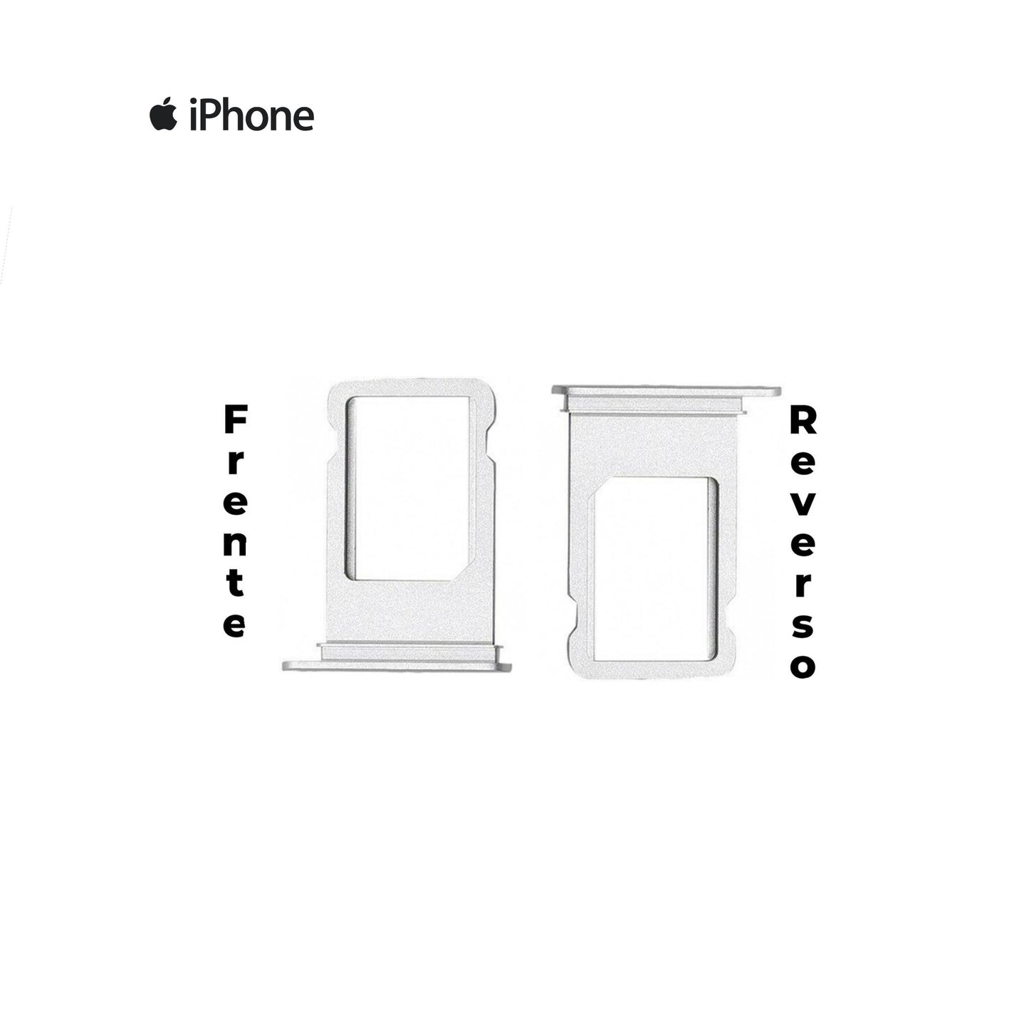 PORTA SIM IPHONE 7G PLATA