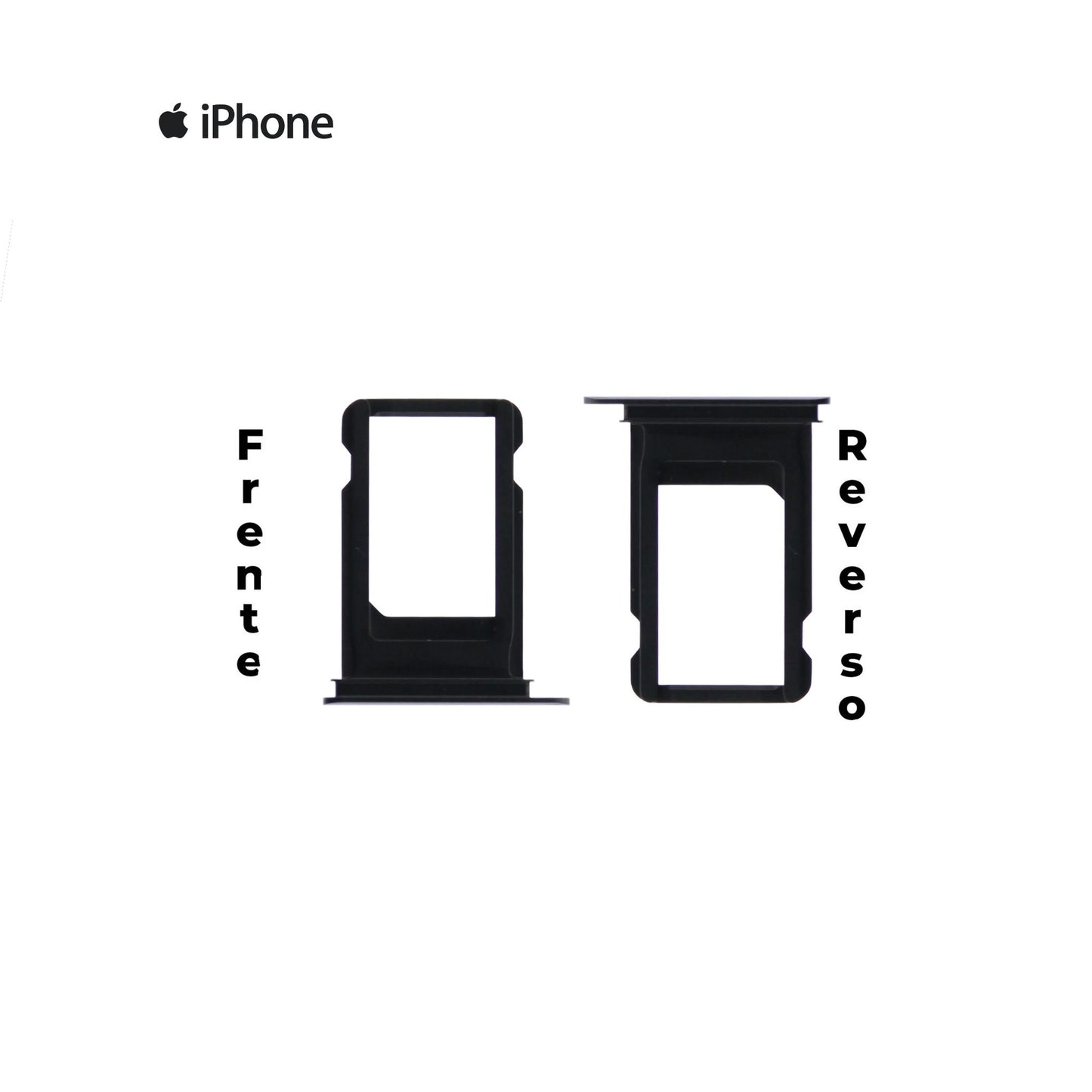 PORTA SIM IPHONE 7G PLUS NEGRO