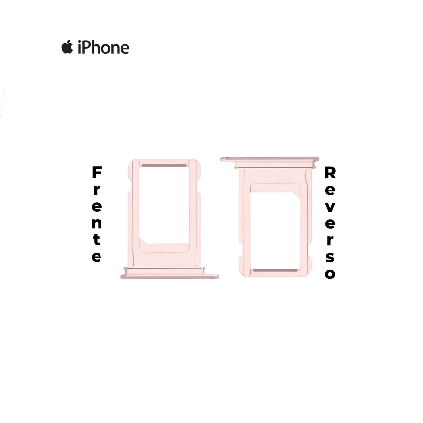 PORTA SIM IPHONE 7G PLUS ROSA