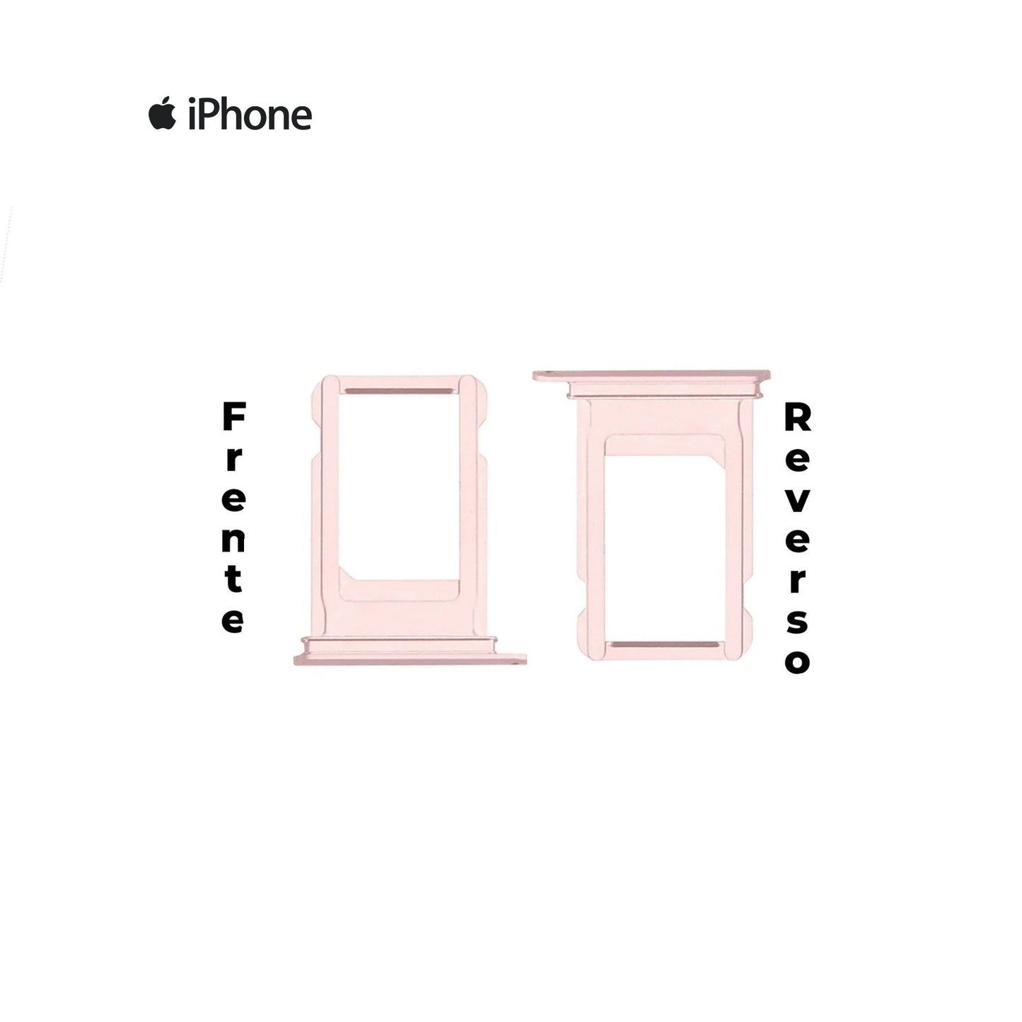 PORTA SIM IPHONE 7G ROSA