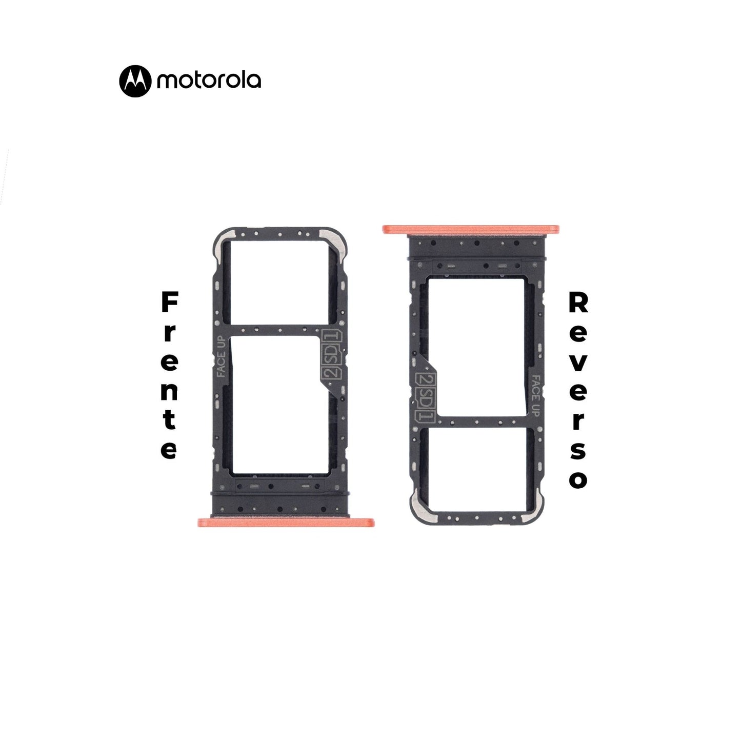PORTA SIM MOTOROLA E7i NARANJA