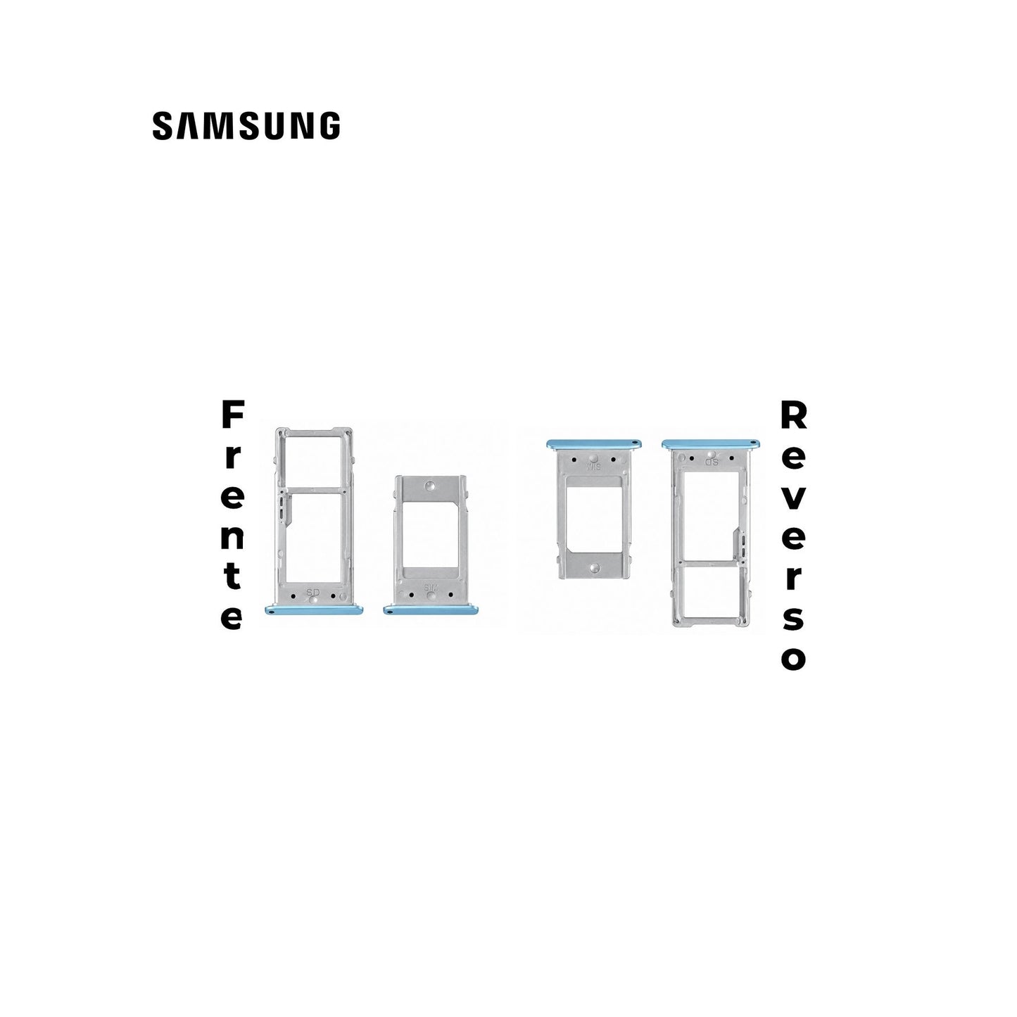 PORTA SIM SAMSUNG A7 2016 Y A5 2016 AZUL