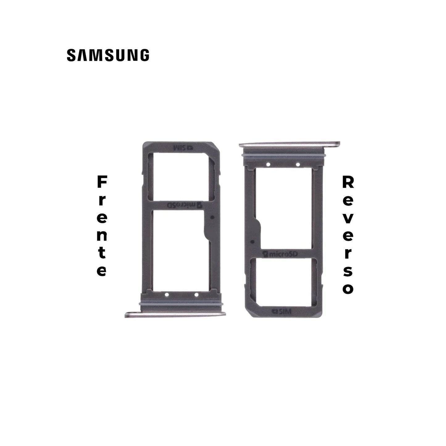 PORTA SIM SAMSUNG S7 EDGE PLATA