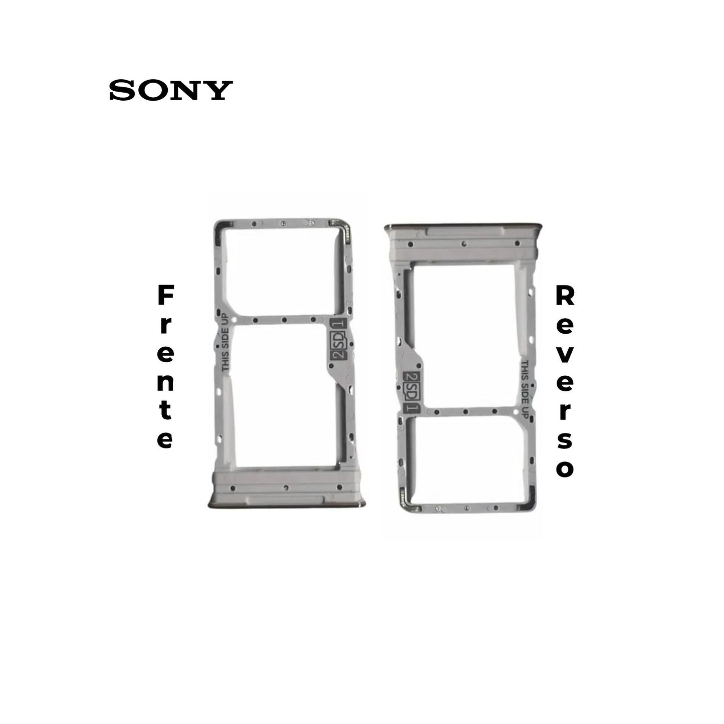PORTA SIM SONY E7 PLATA