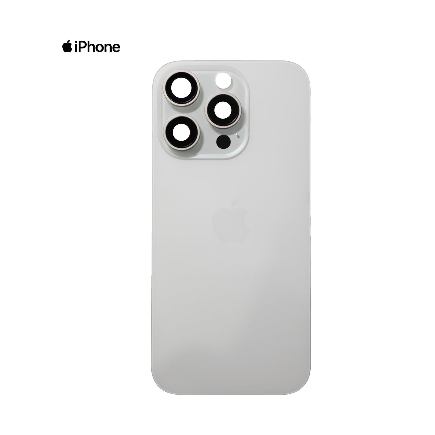 TAPA PARA IPHONE 16 PRO BLANCO PERLA CON CLIP CALIDAD PREMIUM AAA
