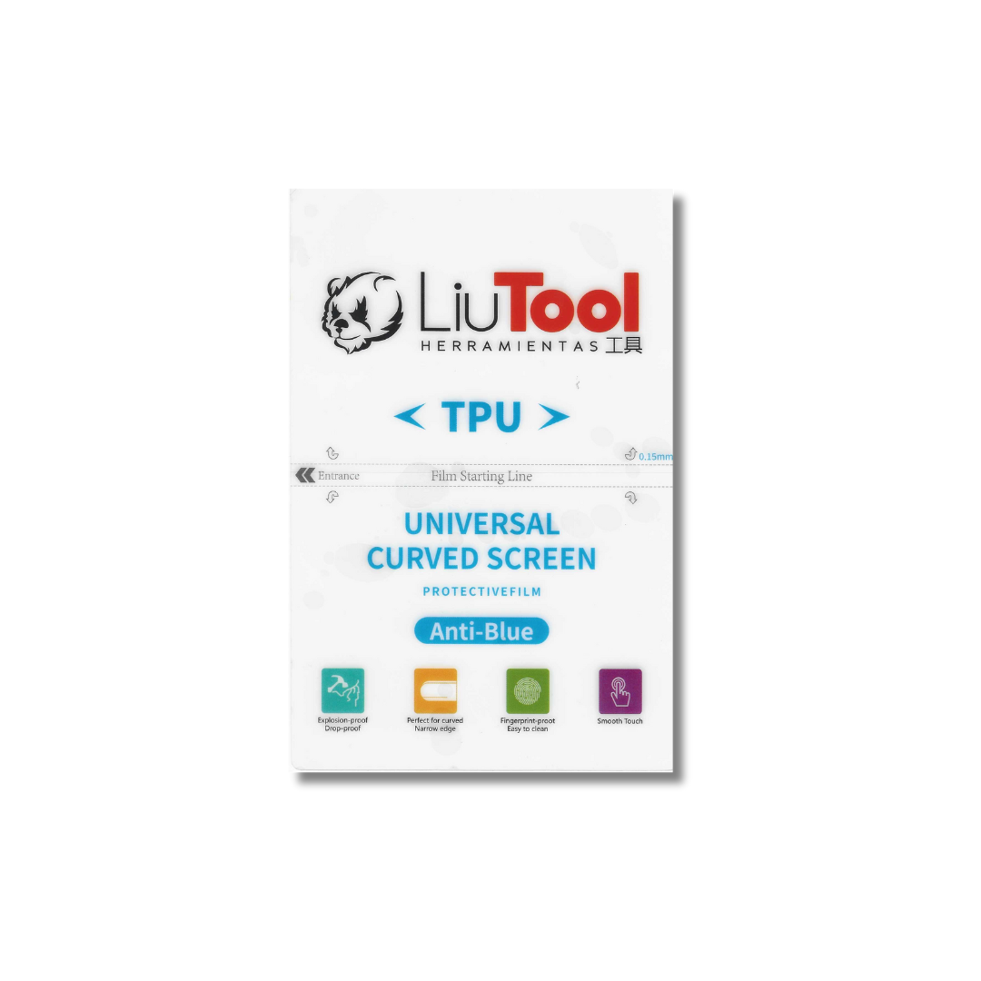 LIUTOOL MICA DE HIDROGEL BLUE RAY TPU .15mm (50pzas)