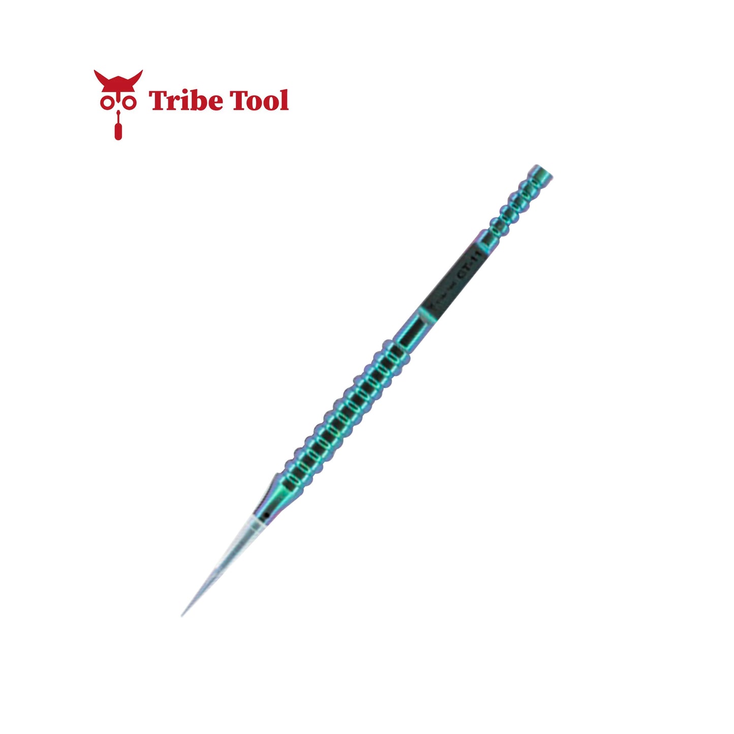 TRIBE TOOL PINZA ULTRA FINA TITANIO ANILLO GT-11 VERDE