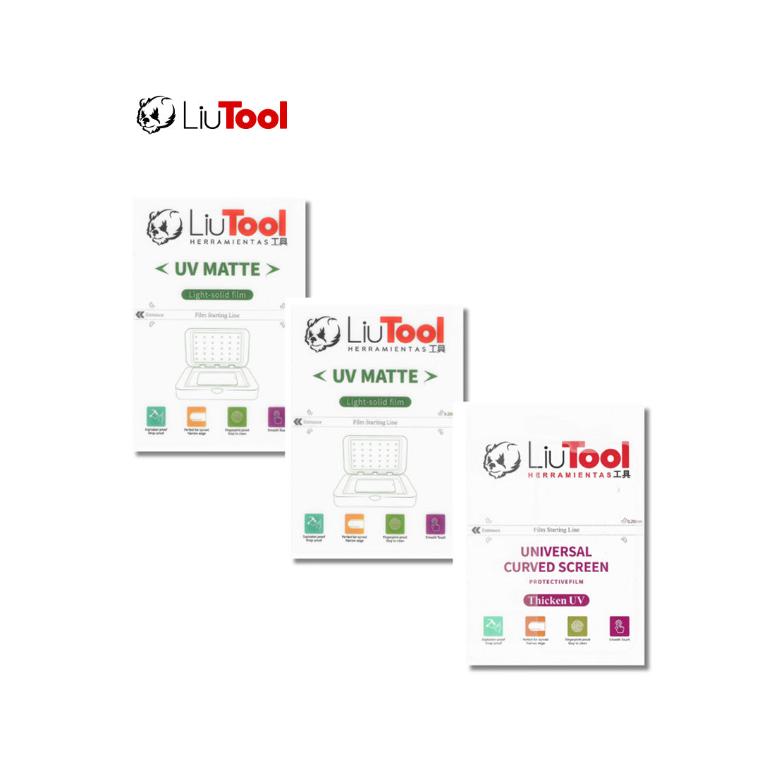LIUTOOL MICA DE HIDROGEL 3X2 (2 MATE UV + 1 HD UV)