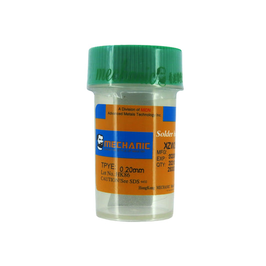 MECHANIC SOLDADURA EN PERLA SIN PLOMO 250000 PZS XZW25 0.2 mm