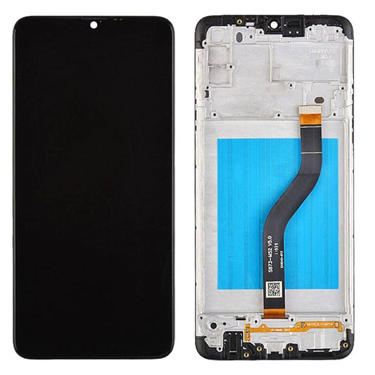 PANTALLA SAMSUNG A20S, A207 NEGRO CON MARCO