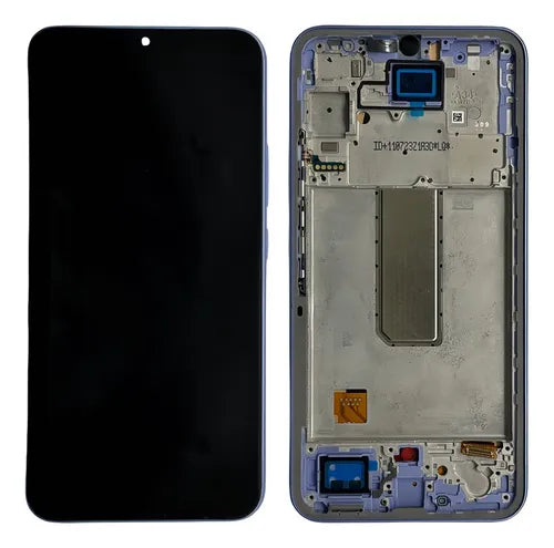 PANTALLA SAMSUNG A34 CON MARCO LILA