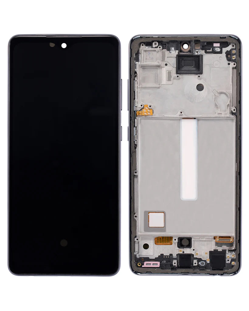 PANTALLA SAMSUNG A52 , A525 OLED CON MARCO NEGRO GLASS REDUCIDO