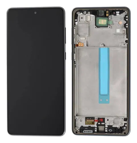 PANTALLA RECORTADA SAMSUNG A73 5G , A736 CON MARCO NEGRO OLED