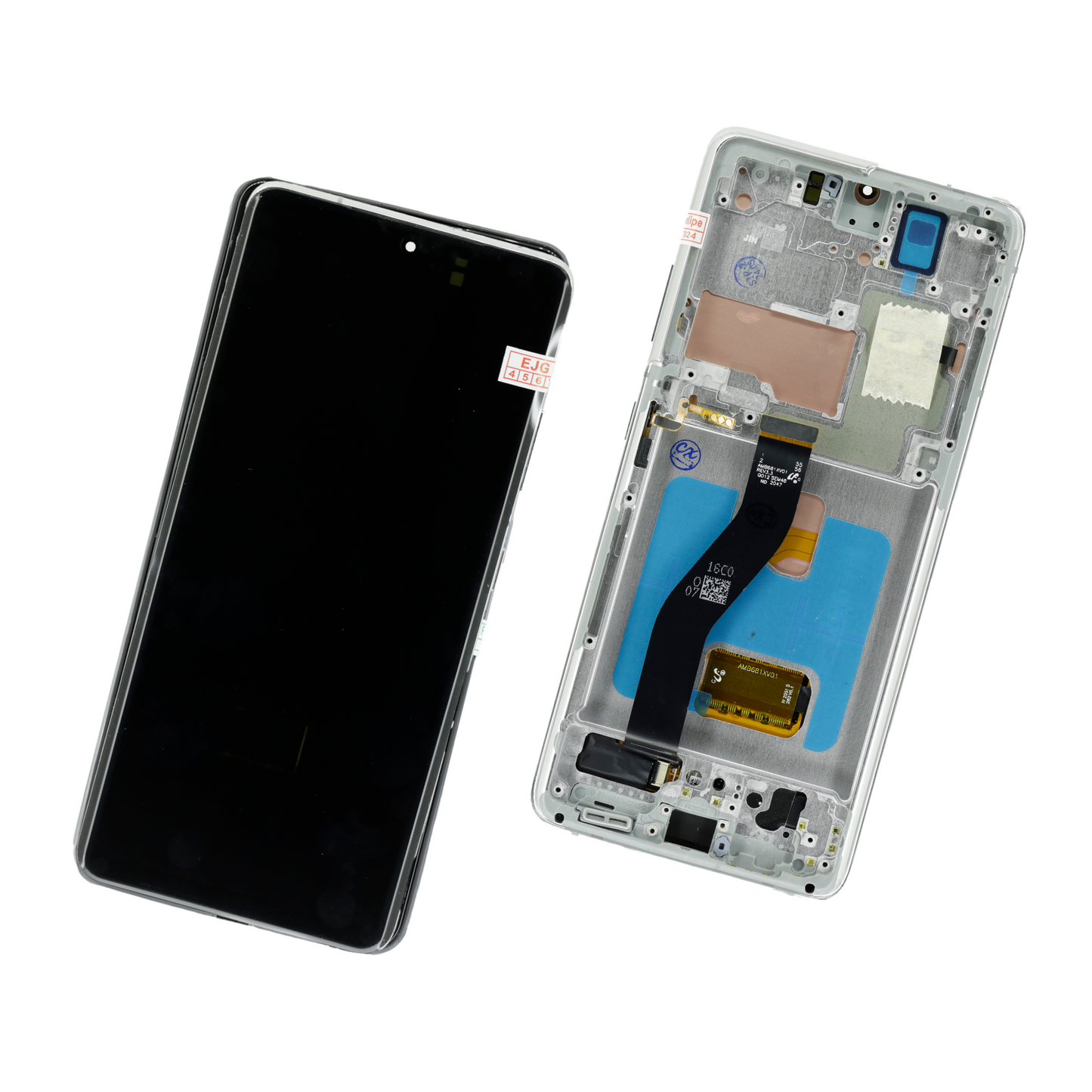 PANTALLA SAMSUNG S21 ULTRA , G998B CON MARCO PLATA OLED