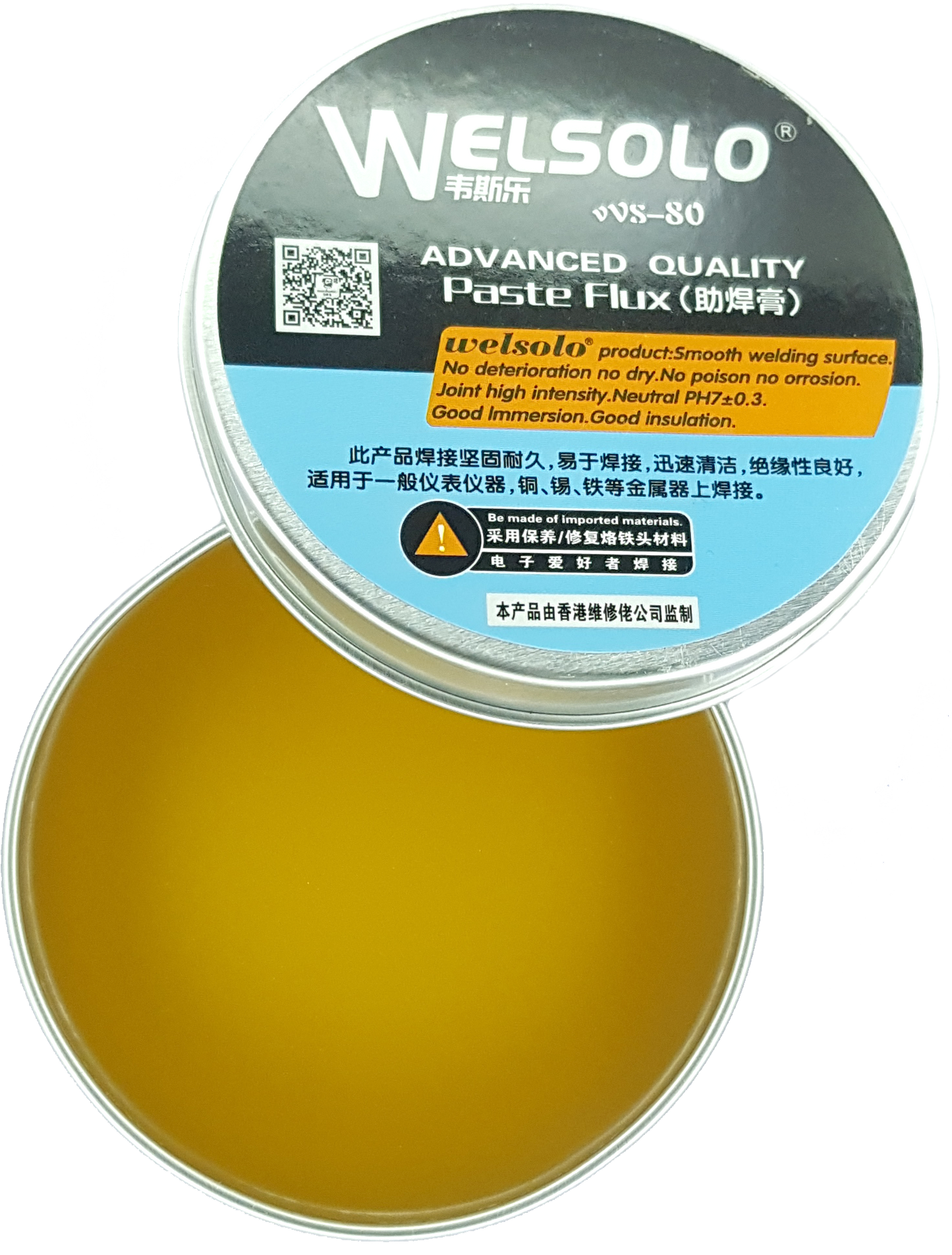 WELSOLO PASTA FLUX DE ALTO RENDIMIENTO VVS-80 60 GR