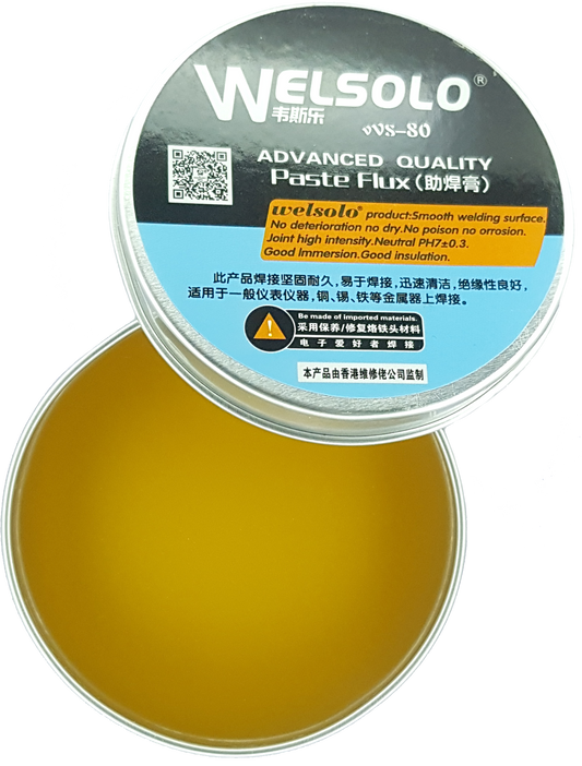 WELSOLO PASTA FLUX DE ALTO RENDIMIENTO VVS-80 60 GR