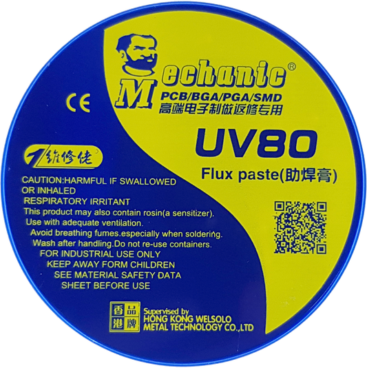 MECHANIC PASTA FLUX REPARADORA DE ALTA SINTESIS SIN HALOGENOS UV80 60 GR