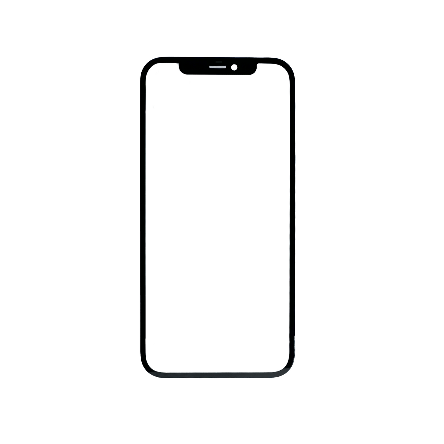 GLASS CON OCA IPHONE 12, 12 PRO NEGRO