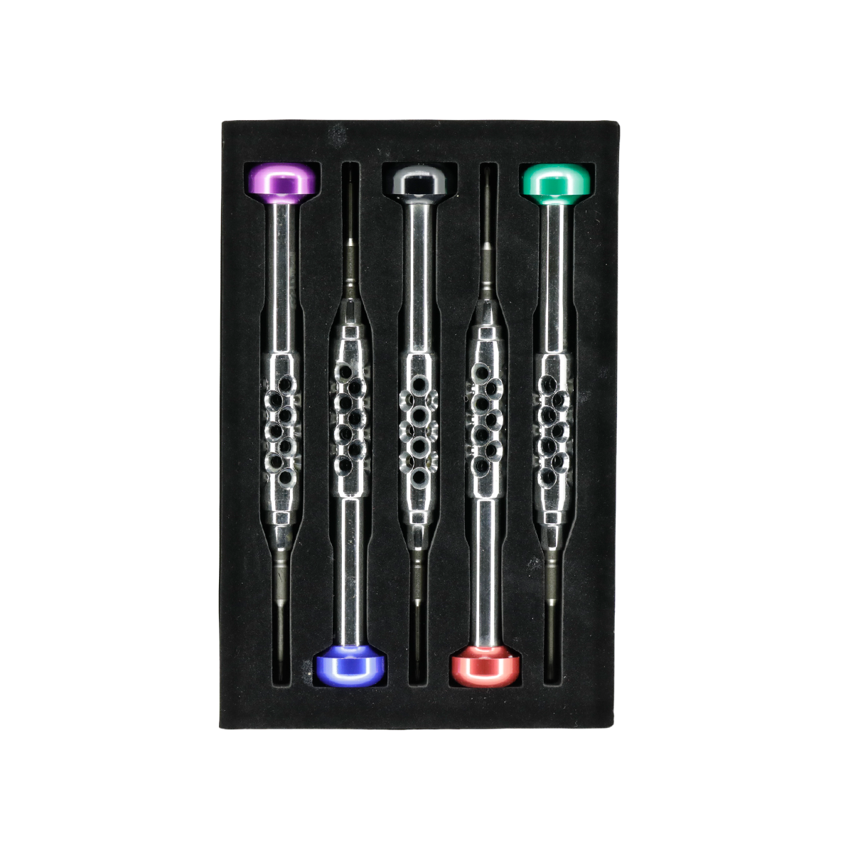 LIUTOOL JUEGO DE DESARMADORES CON ORIFICIOS 2D , 5 EN 1