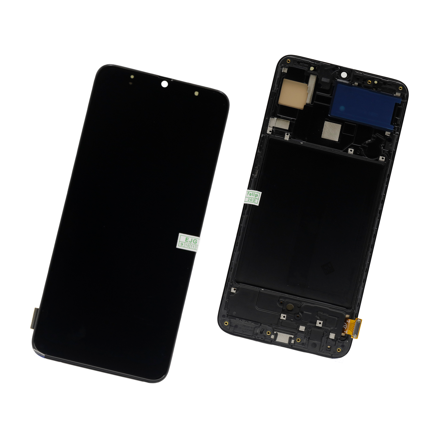 PANTALLA RECORTADA SAMSUNG A70 NEGRO CON MARCO OLED