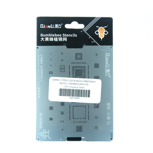 QIANLI STENCIL QS38 XIAOMI MAX , REDMI NOTE 2 , 3 , MSM8956 , MT6795 CPU UNIVERSAL SERIES