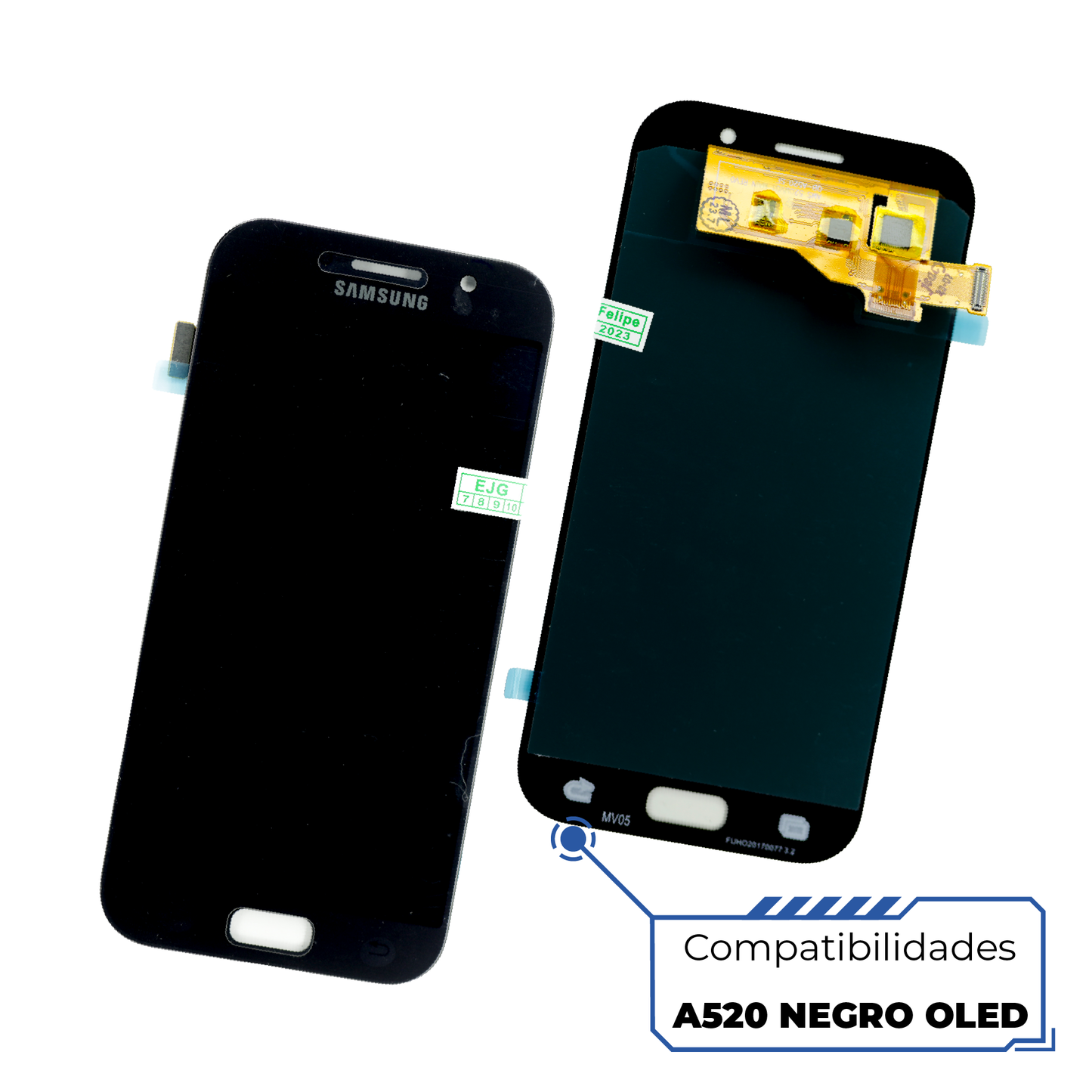 PANTALLA SAMSUNG A5 2017 , A520 NEGRO OLED