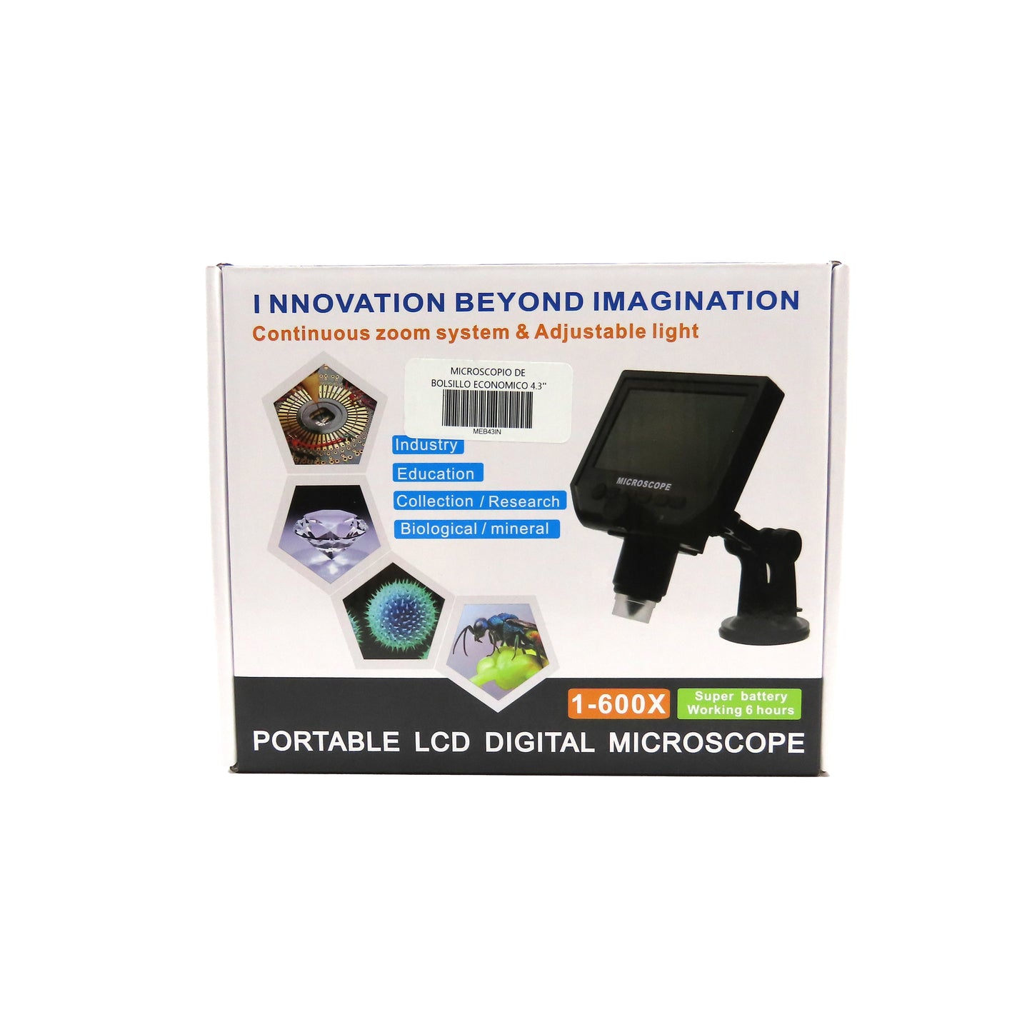 MICROSCOPIO DE BOLSILLO ECONOMICO 4.3