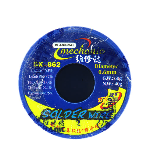 MECHANIC SOLDADURA DE DOBLE NUCLEO 0.6 MM 60 GR SX-862