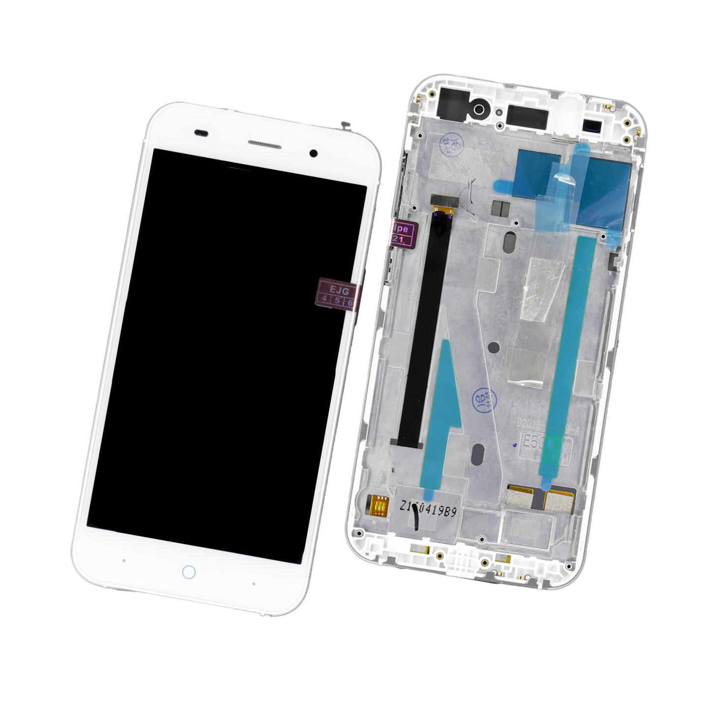 PANTALLA ZTE V6 CON MARCO BLANCO