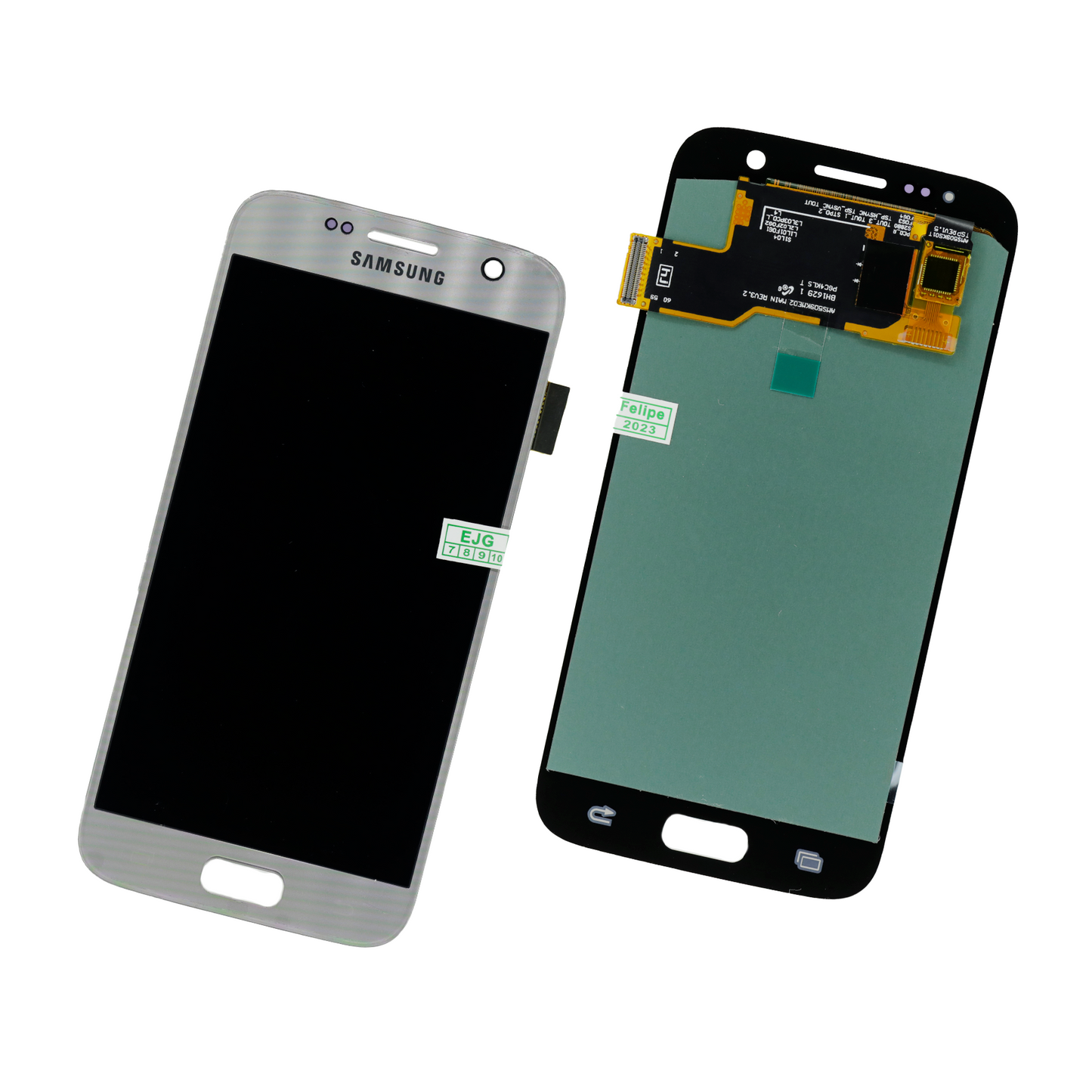 PANTALLA SAMSUNG S7 FLAT PLATA OLED