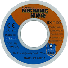 MECHANIC SOLDADURA FINA 0.3 MM 55 GR HX-T100