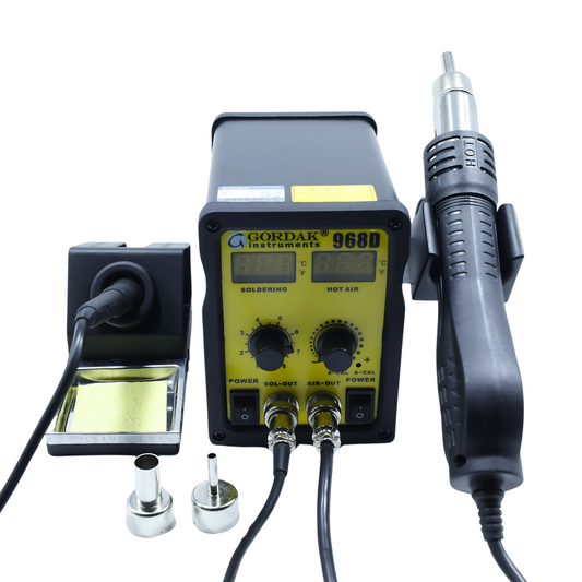 GORDAK ESTACION DE SOLDADURA Y AIRE CALIENTE 968D