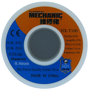 MECHANIC SOLDADURA FINA 0.4 MM 55 GR HX-T100