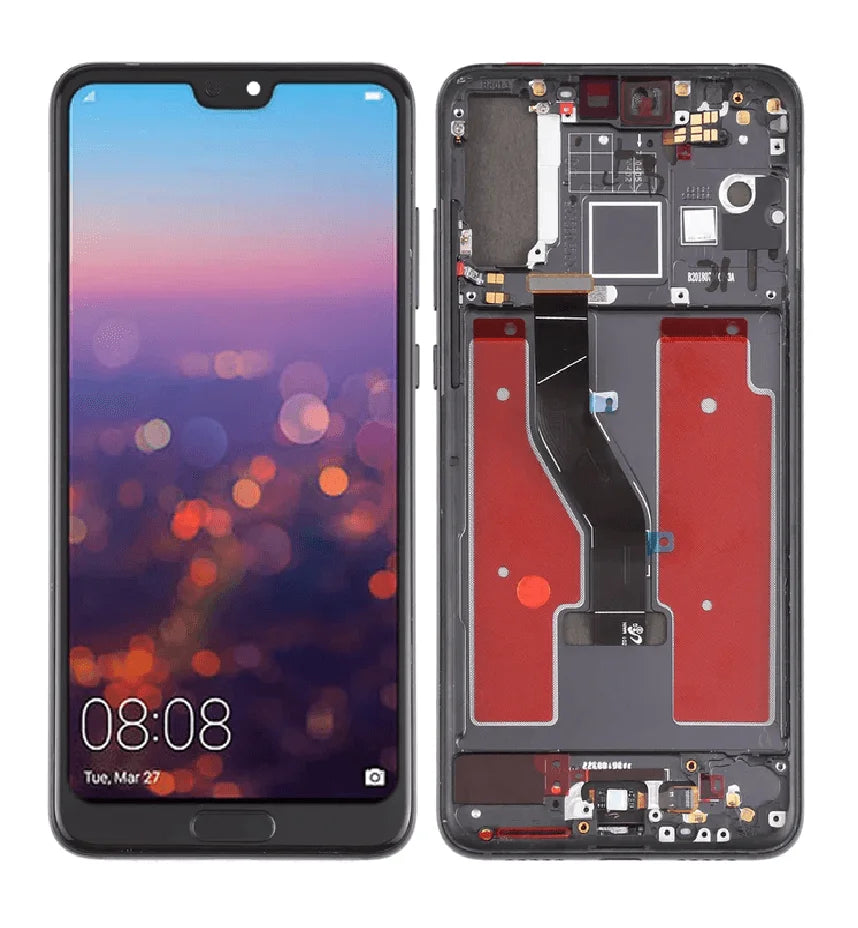 PANTALLA HUAWEI P20 PRO CON MARCO NEGRO CALIDAD INCELL