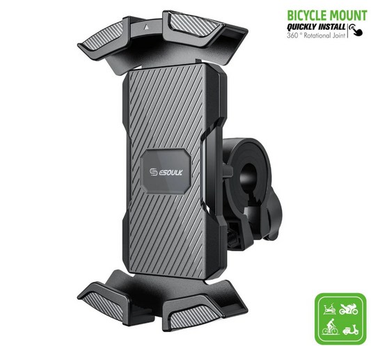 ESOULK BASE PARA BICICLETA O MOTO UNIVERSAL NEGRO