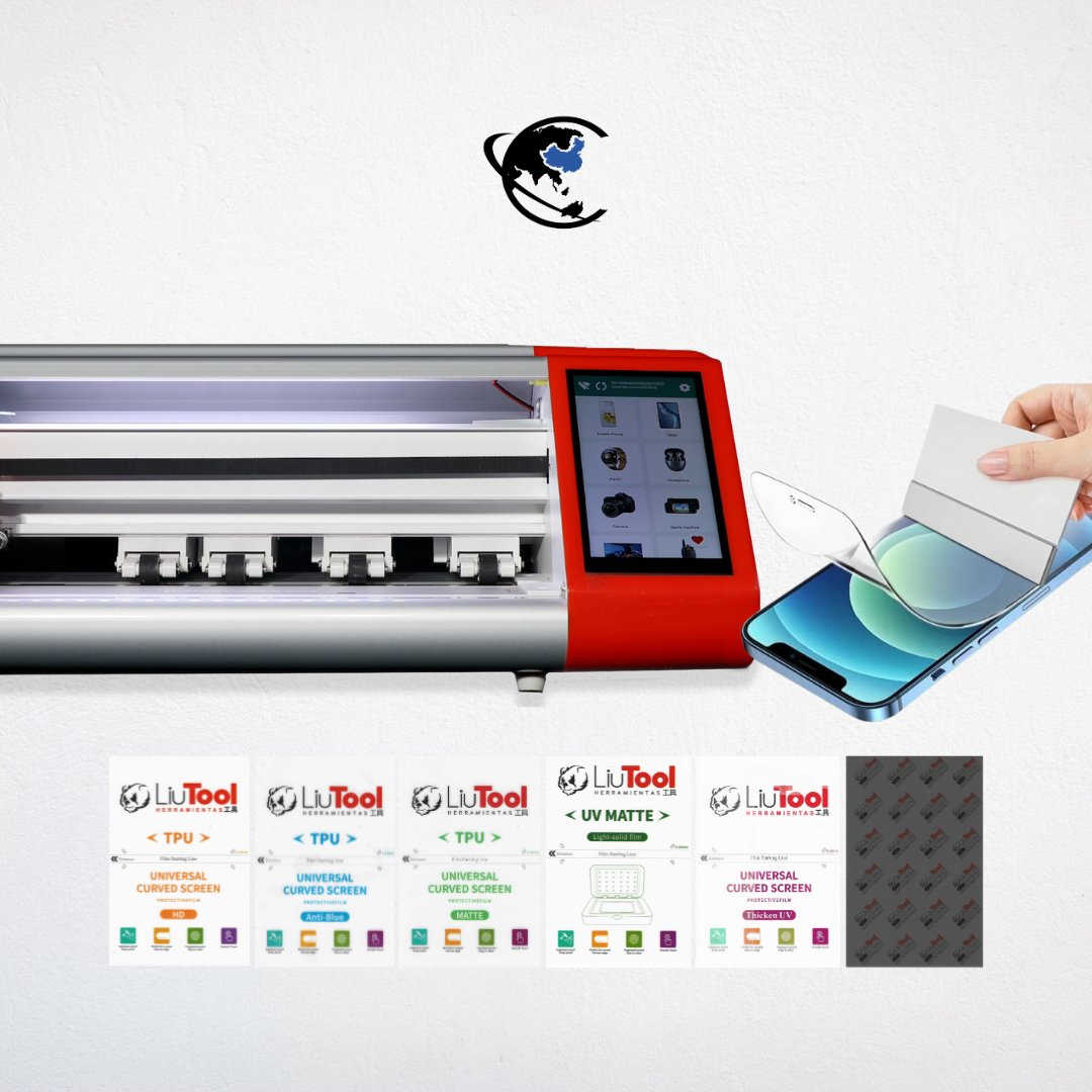 Máquina cortadora de hidrogel, micas y accesorios
