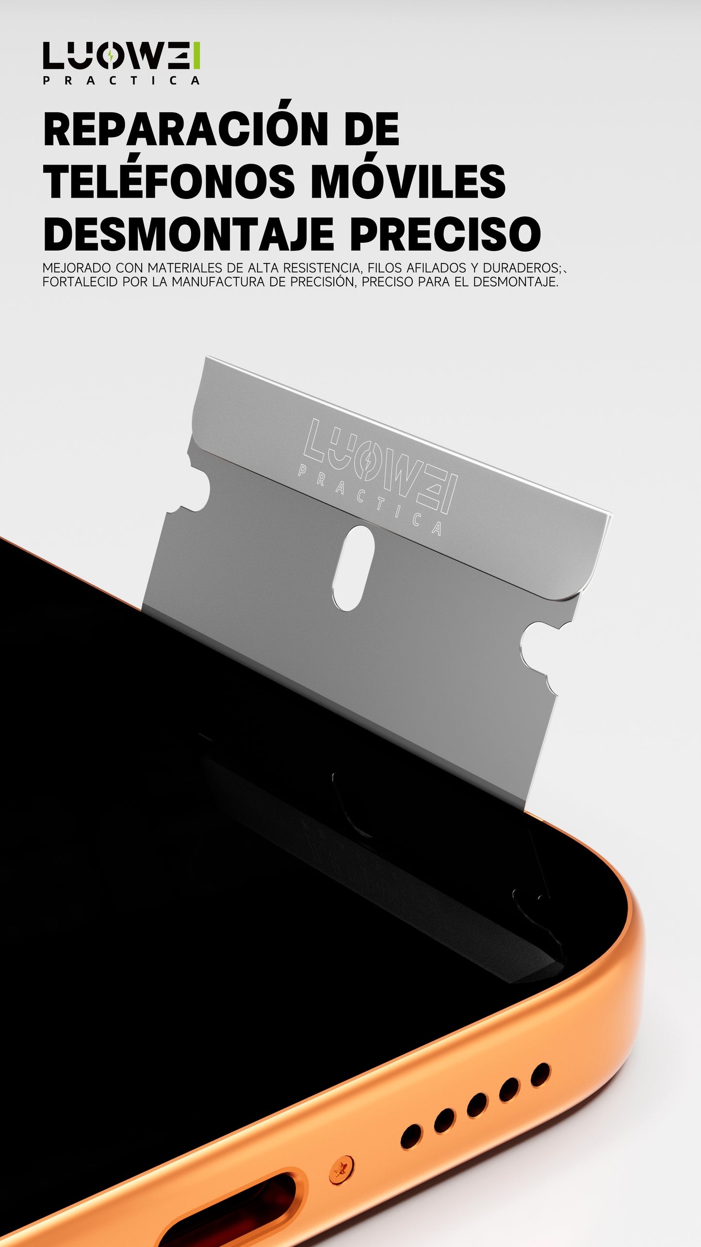 LUOWEI NAVAJA FLEXIBLE DE UN FILO LW-110 CAJA CON 10 PIEZAS