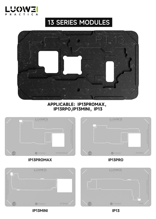 LUOWEI PLATAFORMA CON STENCIL PARA INTERPOSER IPHONE SERIES 13