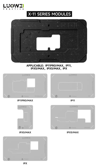 LUOWEI PLATAFORMA CON STENCIL PARA INTERPOSER IPHONE SERIES X-11