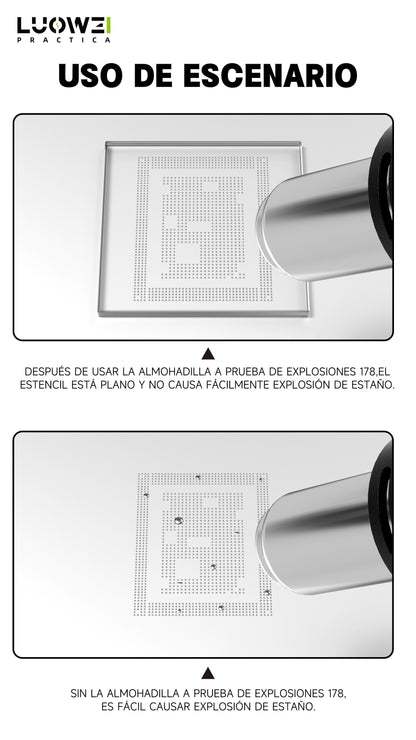LUOWEI PROTECTOR DE VIDRIO RESISTENTE A ALTAS TEMPERATURAS LW-178