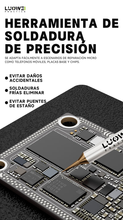 LUOWEI KIT DE PUNTAS REEMPLAZABLES C210 CURVA 0.1MM (10PZAS)