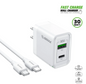 ESOULK CARGADOR DE PARED  30W CON CABLE 1.5m BLANCO