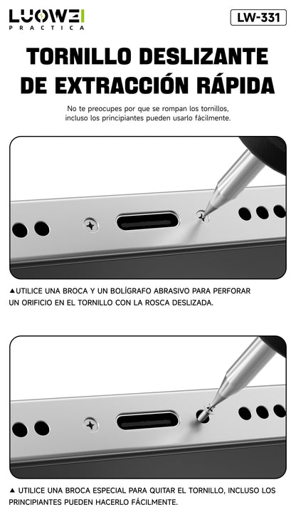 LUOWEI KIT PARA TORNILLOS BARRIDOS LW-331