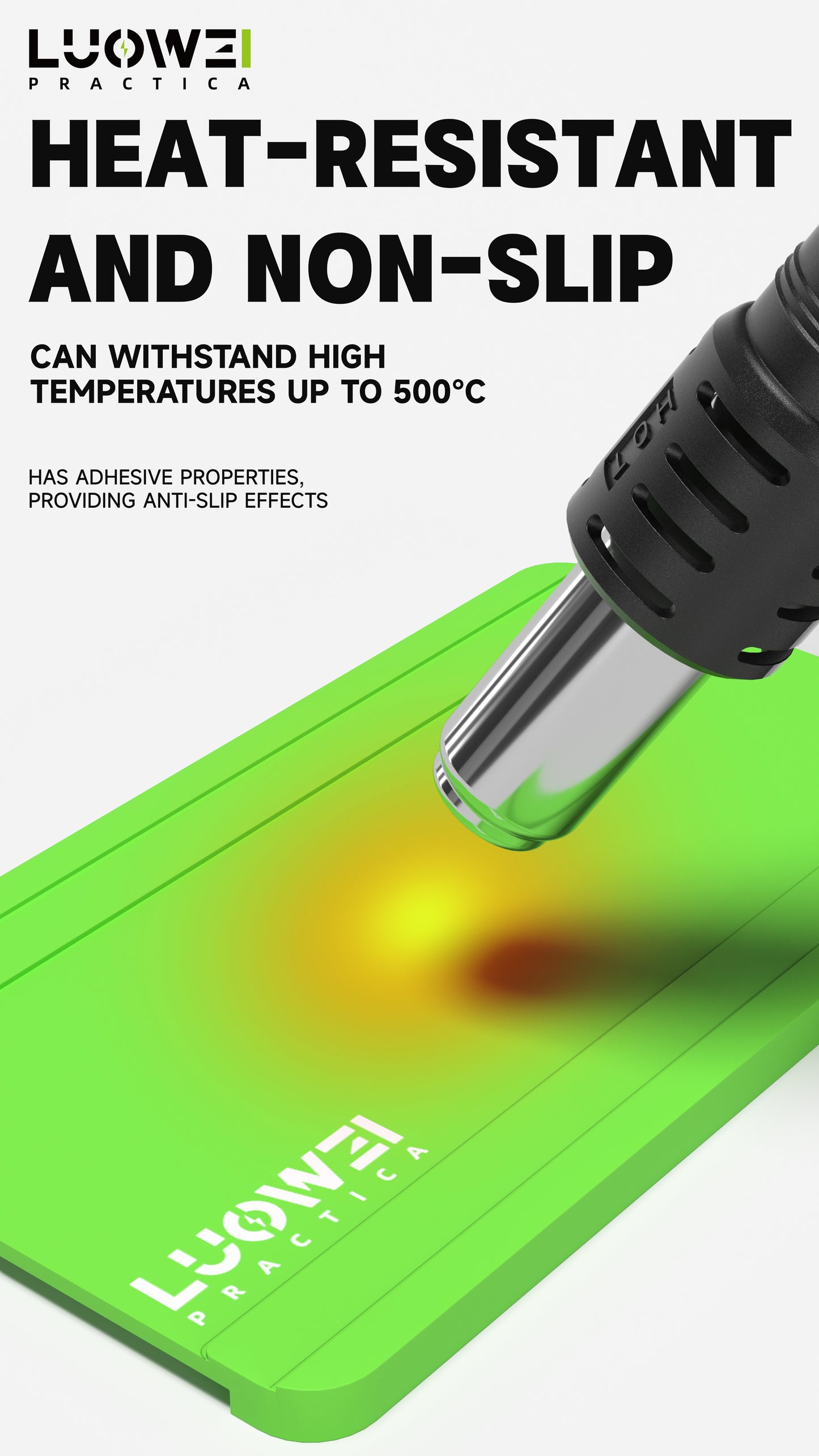 LUOWEI TAPETE PARA ALTAS TEMPERATURAS LW-PT02 COMPATIBLE CON PLATAFORMA LW-PT03