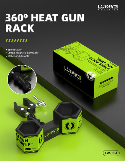 LUOWEI SOPORTE DOBLE PARA PISTOLA DE AIRE CALIENTE LW-304