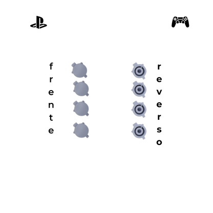 GAMING BOTONES PARA CONTROL DE PS5 NEGRO