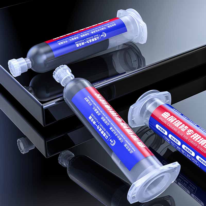 LUOWEI PEGAMENTO NEGRO PARA PANTALLAS CURVAS 30ML LW-018