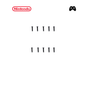 GAMING TORNILLOS TRASEROS PARA CONTROL DE NINTENDO SWITCH 10PZS